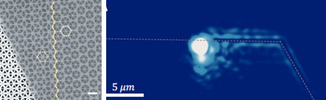 Microscope Image of Agarwal group's exciton-polariton experiment