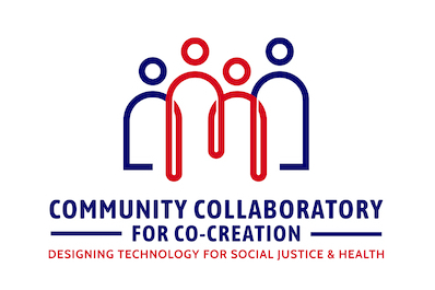 Logo for The Community Collaboratory for Co-Creation.