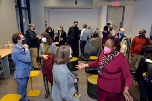 Celebrants gather in the new ODEI suite