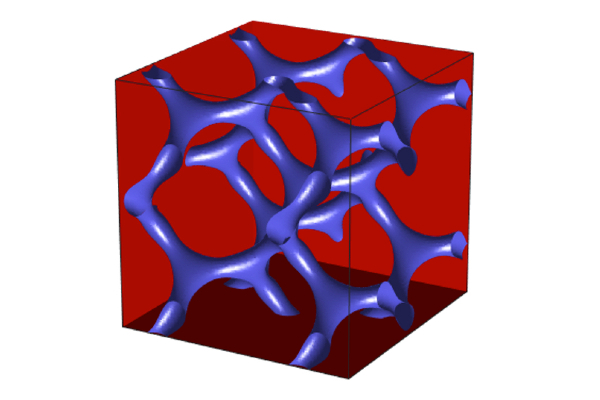 an illustration of a double gyroid structure