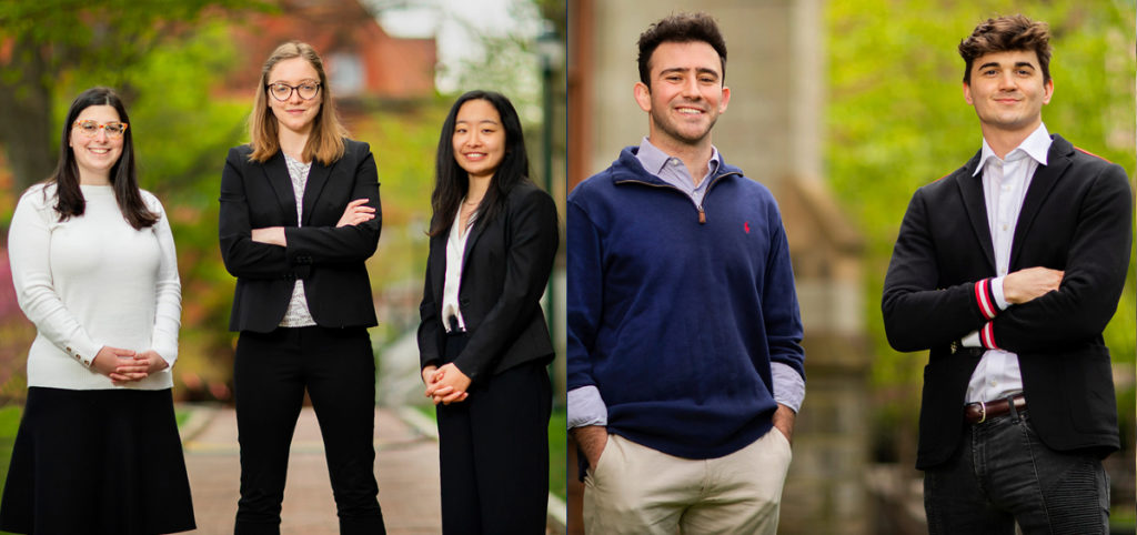 Shoshana Weintraub, Sarah Beth Gleeson, and Julia Yan of EcoSPIN and William Kohler Danon and Lukas Yancipoulos of Grapevine 