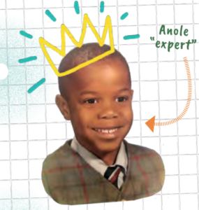 A picture of Johnson as a child, from his children's book "I’m a Biomedical Expert Now!” 