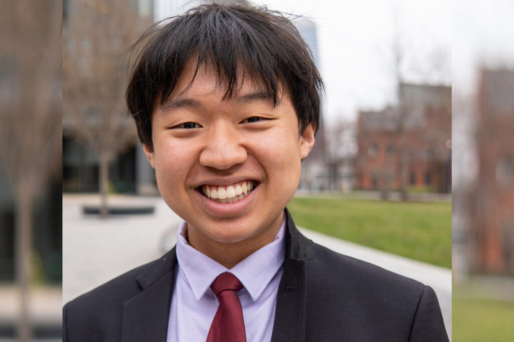 Third-year undergraduate Joey Wu has been named a 2024 Udall Scholar. (Image: Courtesy of the Center for Undergraduate Research and Fellowships)