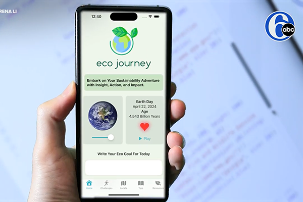 Eco Journey, an app developed by Penn Engineering CIS student Rena Li.