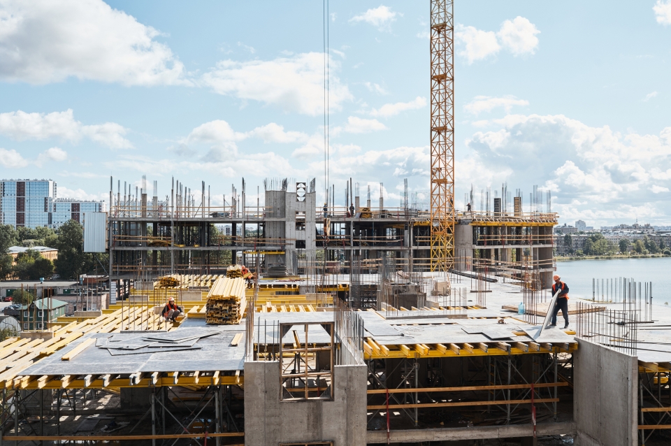 Photo of a new building under construction