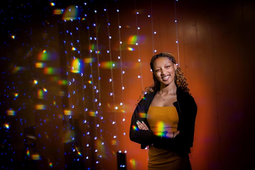 Portrait of Student Jordyn Harris at Platt Performing Arts Center.
