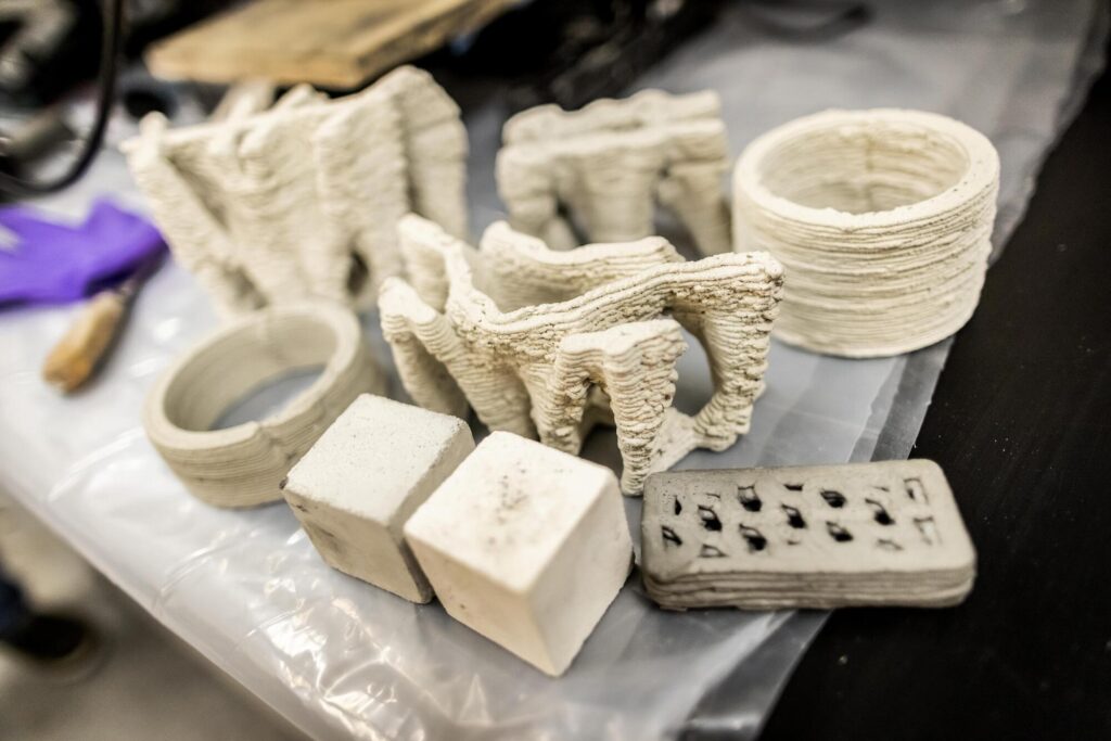 Picture of 3d concrete samples