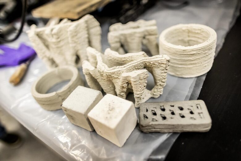 Picture of 3d concrete samples